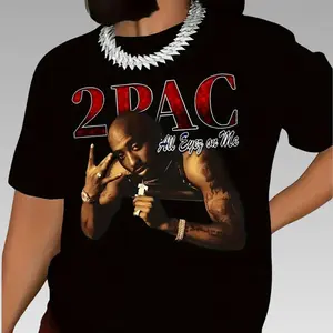 Vintage 2Pac Graphic Tee, Tupac Shakur Shirt, 2Pac Shirt, 90s Merch, Rapper Shirt