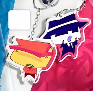Forsaken Keychain - Chance and Elliot Keychains, Roblox Keychain Acrylic Charms, Kawaii Cute Acrylic Keychain Charms, Perfect Gift for Fans & Collectors