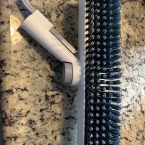 Floor Scrub Brush with Long Handle, cleaning brush,3 in 1 Scrape and Heavy-Duty Stiff Bristle Scrubber Brush for Cleaning Shower Bathroom, Patio, Garage, Kitchen, Wall and Deck,Christmas Gifts