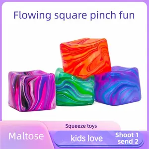 Rhyolite Ice Cube Squeeze Toy for Stress Relief – Internet-famous: Cube Malt Sugar Squeeze Toy