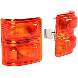 HECASA Side Mirror Marker Lights Compatible with 2008-2016 Ford F250 F350 F450 F550 Super Duty Turn Signal Light Lamp Amber Lens Pair