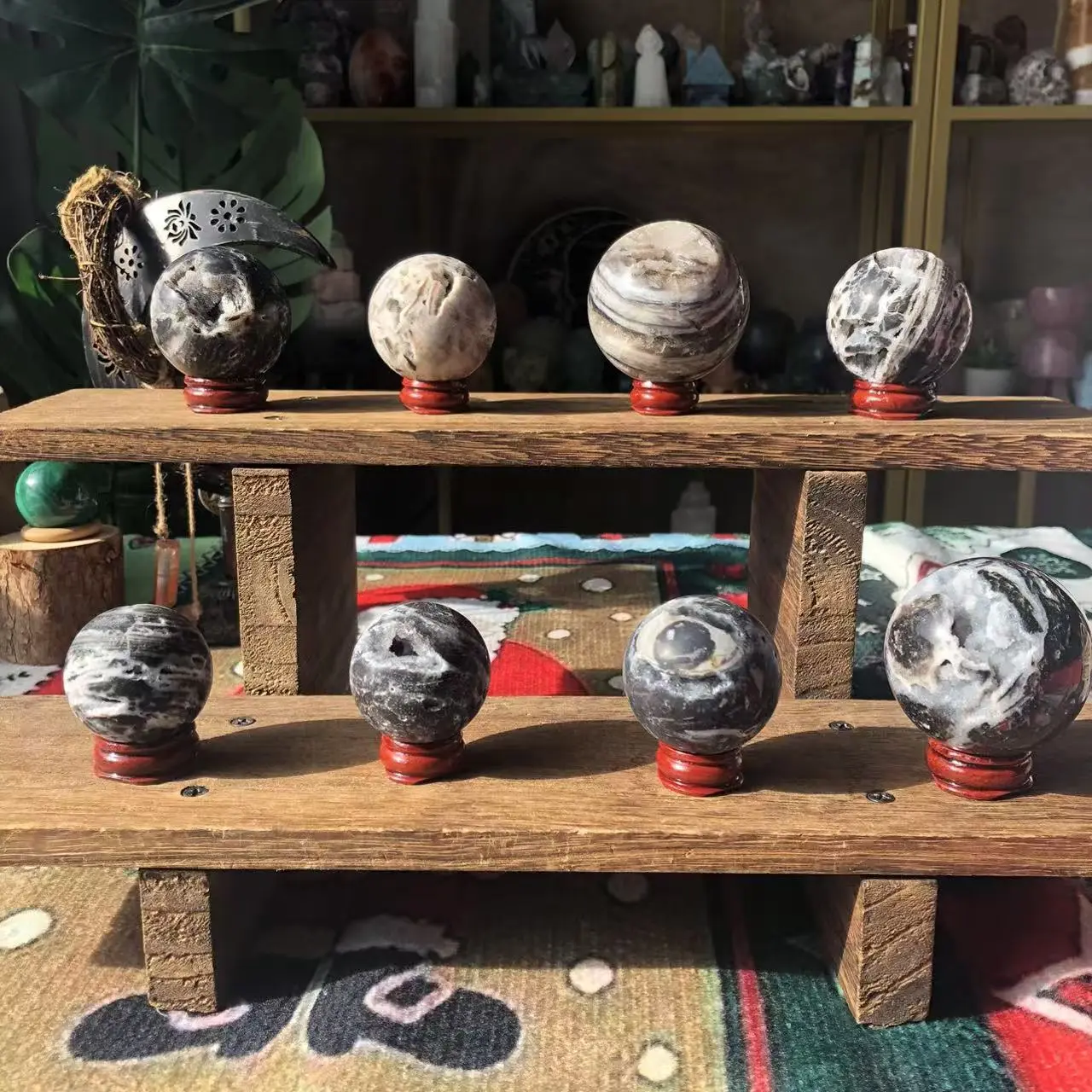 Natural Crystal Sphalerite  Sphere Collection
