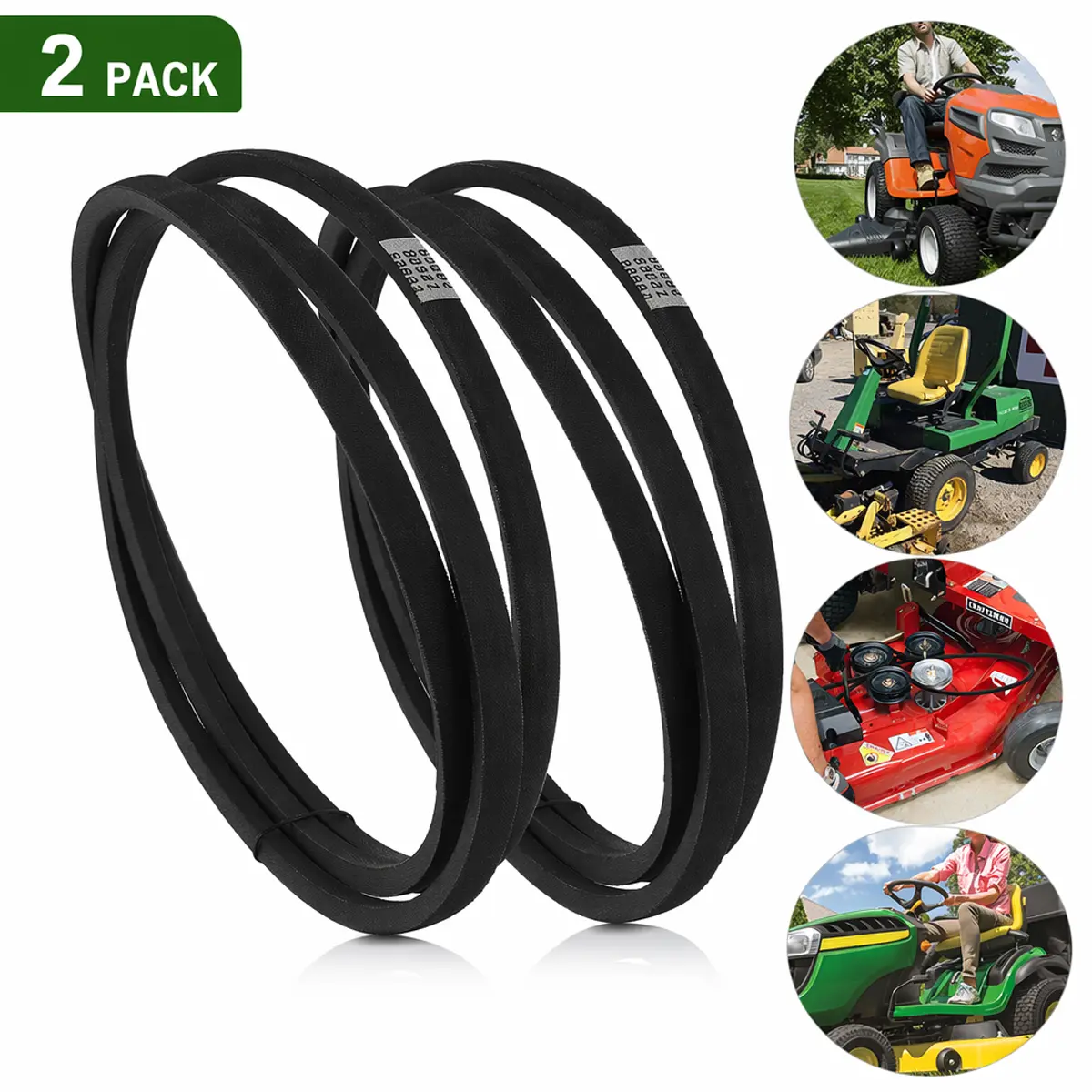 2PCS Deck Belt for Craftsman 42" LT1000 LT2000 LT3000 DYT4000 / 144959 532144959