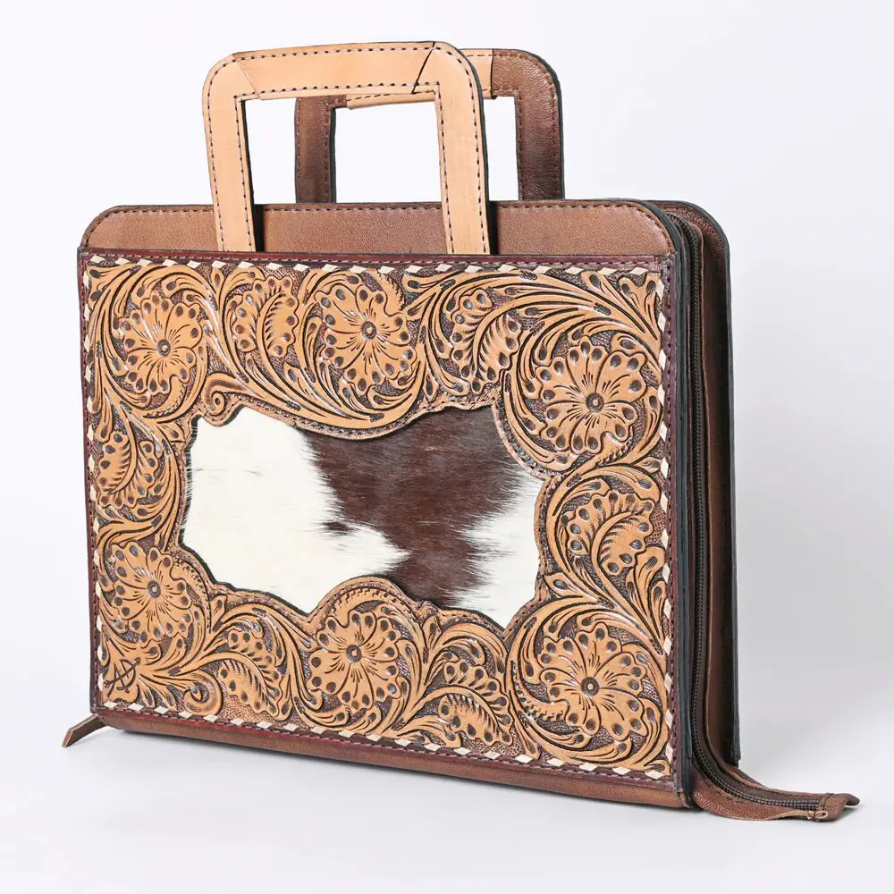 Baker Park Hand Tooled Leather Briefcase