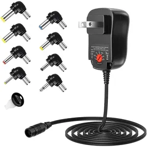 12W  3V 4.5V 5V 6V 7.5V 9V 12V AC DC Adapter Power  for Household Electronics Mp3 Routers TV Boxes LCD Tablets CCTV IP Cameras Max. 1000mA []