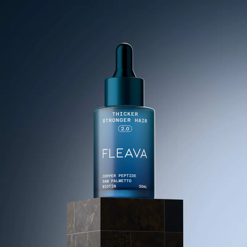 FLEAVA Strong Hair Growth 2.0 Copper Peptide Serum for Thicker Stronger Hair 30mL Haircare Product
