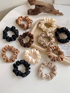 5pcs Simple Scrunchie Ladies - New Intestine Scrunchie - Fabric Large Intestine Scrunchie - Adult Head Rope Rubber Band, Ponytail Scrunchie, High Quality Scrunchie