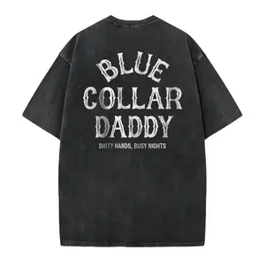 Blue Collar Daddy Design T-Shirt Hoodie Sweatshirt, Menswear, Streetwear