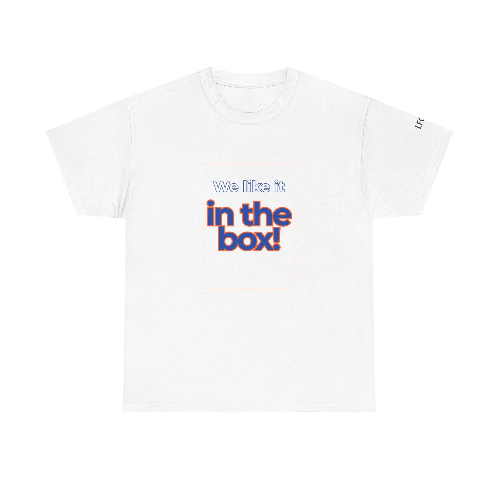 We Like It in the Box! Unisex Heavy Cotton Tee – New York Mets Graphic T-Shirt for Casual Wear Classic