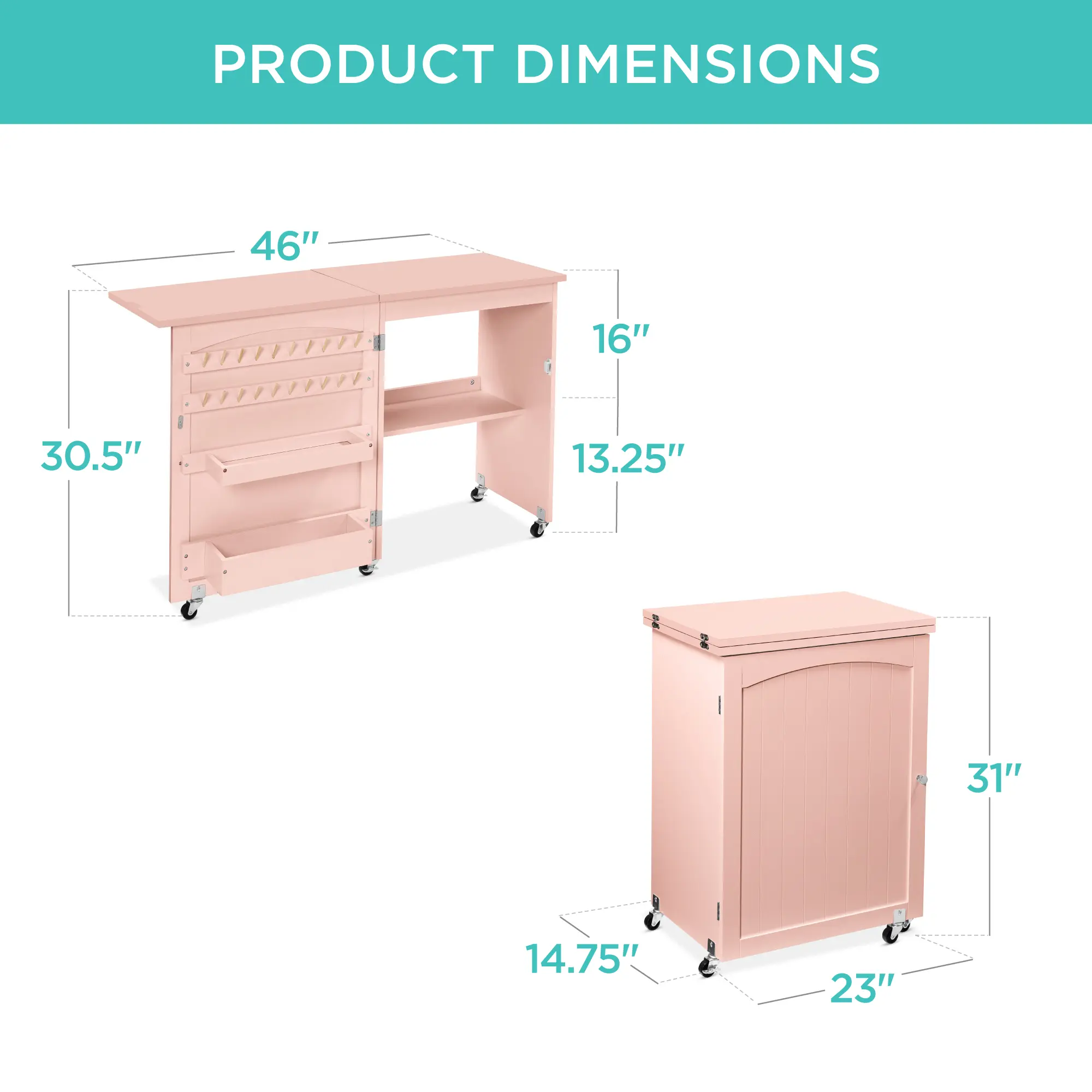 Sewing table dimensions