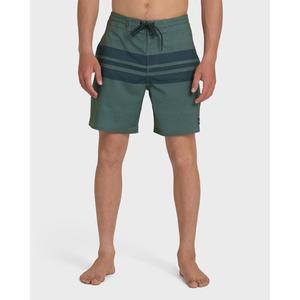 Quiksilver | Surfsilk Street Trunk Stripe 18" Boardshorts | Men's SURFSILK Performance Fabric 4-Way Stretch | Surf & Swim & Beach Days & Casual Streetwear