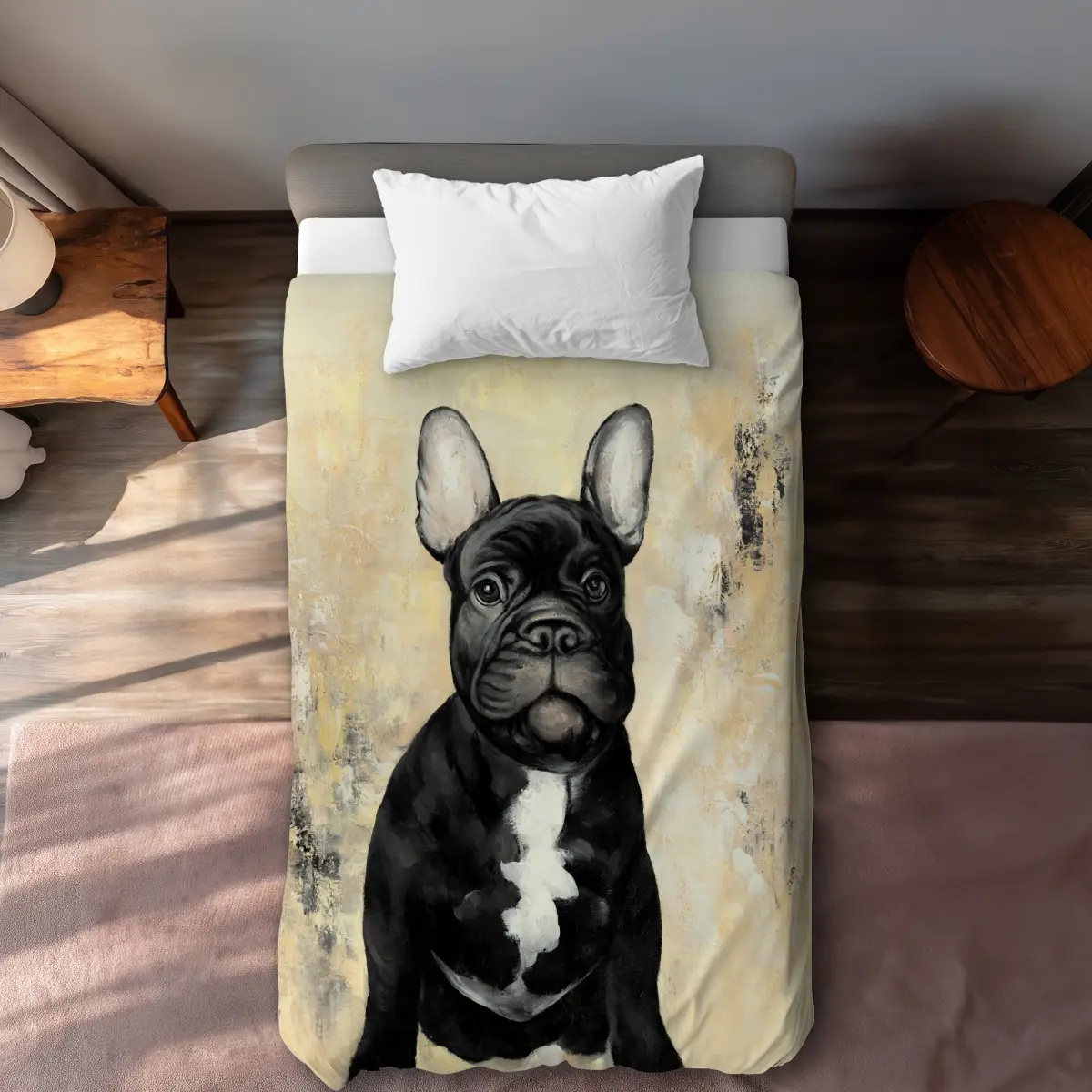 360 Stand Black, Contemporary Twin Size Extra Long Duvet Cover - Modern Home Decor Bedding Textile, Comfortable Duvet Covers, Graphic Duvet Covers