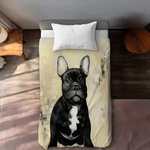 360 Stand Black, Contemporary Twin Size Extra Long Duvet Cover - Modern Home Decor Bedding Textile, Comfortable Duvet Covers, Graphic Duvet Covers
