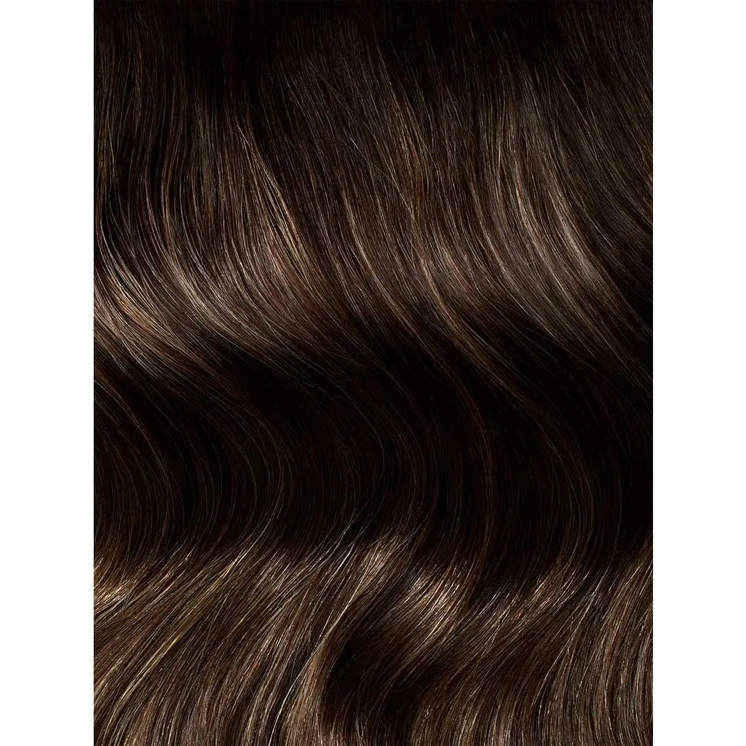 12" Dimensional Rooted Honey Espresso Scalp Hair Fill-Ins (30g)