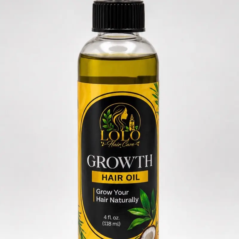 LOLO Hair Care Growth Hair Oil | Herbal Hair Oil | 4 fl oz (118 ml