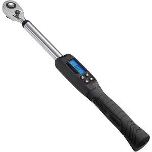 RM607-4S 1/2 (14.8 to 147.5 ft-lbs.) Digital Torque Wrench with Buzzer and LED Flash Notification ISO 6789 Standards with Certificate of Calibration