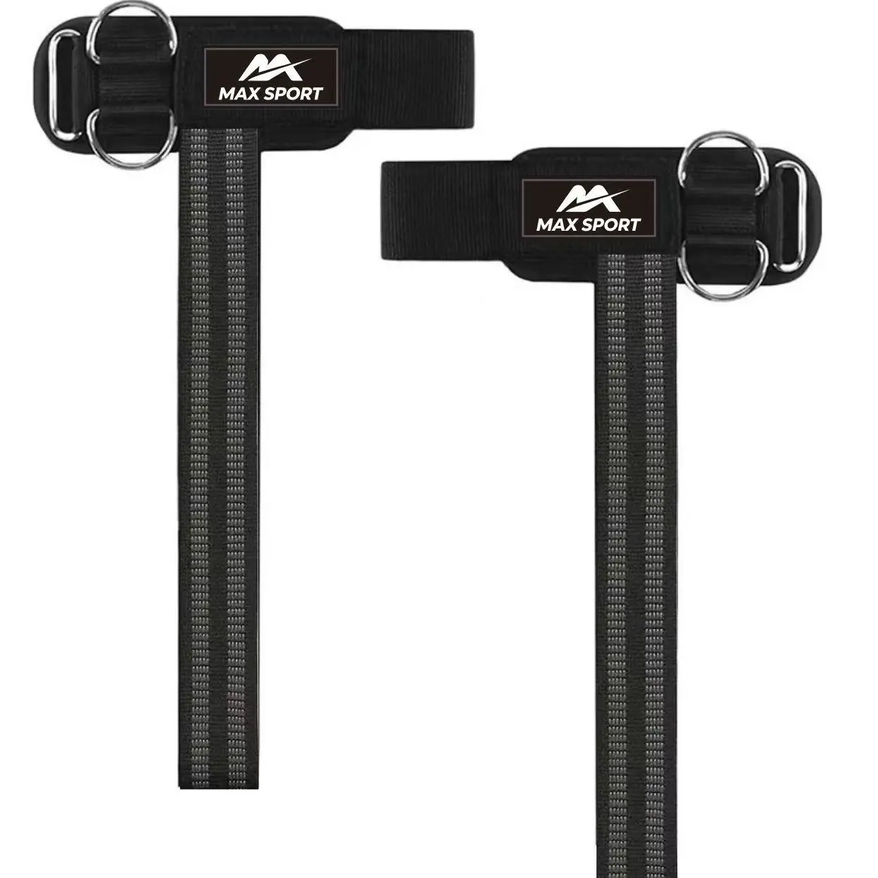 2-in-1 Lifting Straps with Upgraded Double Reinforced D-Ring, Non-Slip Silicone Beads, Thick Padded Wrist Support for Deadlift, Cable Workouts | Heavy-Duty Fitness Gym Accessories steel