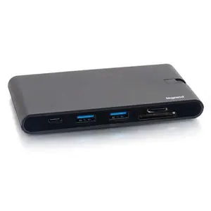 C2G 26916 USB C to HDMI, VGA & Ethernet Hub with SD Card Reader & Power - USB C Hub