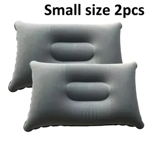 2pcs Portable Inflatable Camping Pillow, Travel Square Neck Pillow, Lightweight Multi-Functional, Comfortable for Office, Camping, Hiking, Car, Nap, Vacation