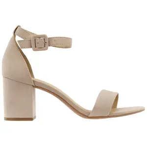 CL by Laundry Womens Jody Block  Dress Sandals Mid Heel 2-3" - Beige
