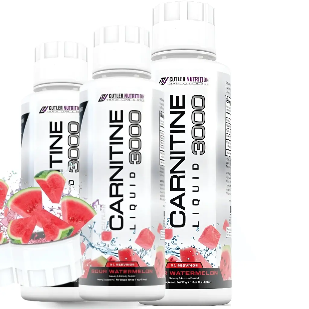 Cutler Nutrition Carnitine Liquid 3000 Watermelon Flavor | Workout Hydration Drink | Ready-to-Drink Fitness Energy Beverage | US Edition