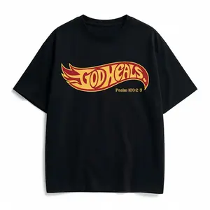 God Heals Christian Cotton T-Shirt