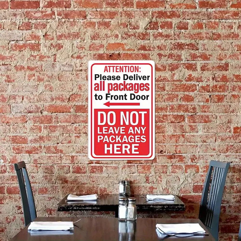 1pc 12*8 inch Single-Sided Customizable Aluminium Rectangle Signage - Home Decor Indoor Metal Plaque, Printing-Enabled Front Door Wall Home Supply Decorative Item, Wall Metal Plaque, Indoors