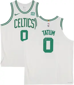Jayson Tatum Boston Celtics Autographed Nike White Association Authentic Jersey with Sponsor Patch - Fanatics Authentic Certified