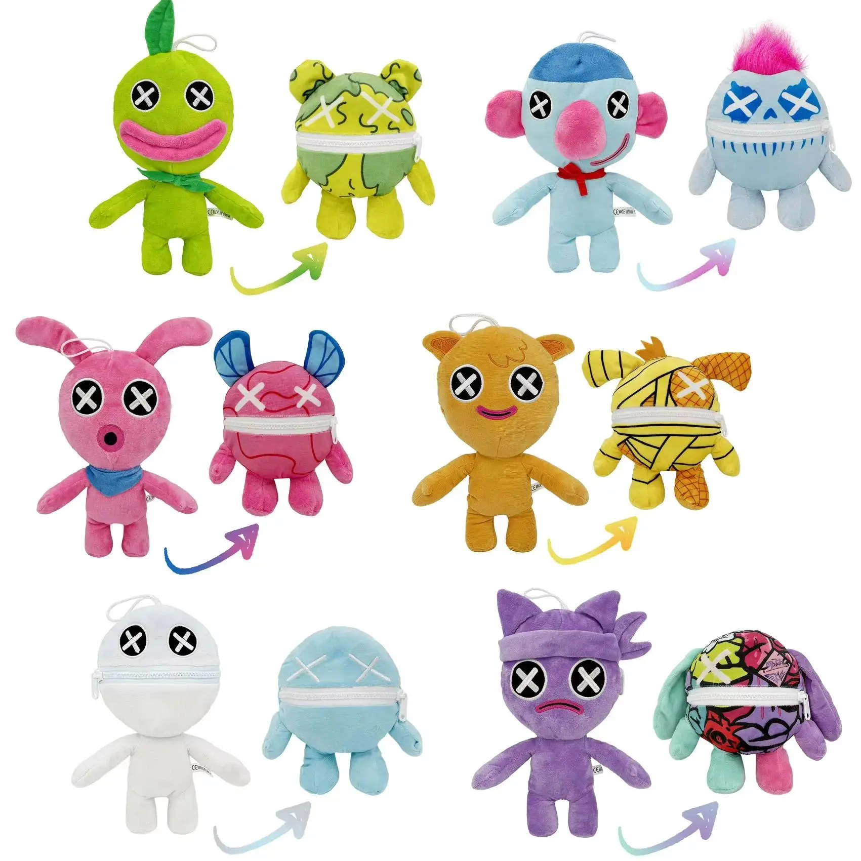 Wrongside Outimals plush Toy Giblet Chum Chompkins Horror Game 5 Plush Doll Cute Anime Peripherals Toy Birthday Christmas Gift