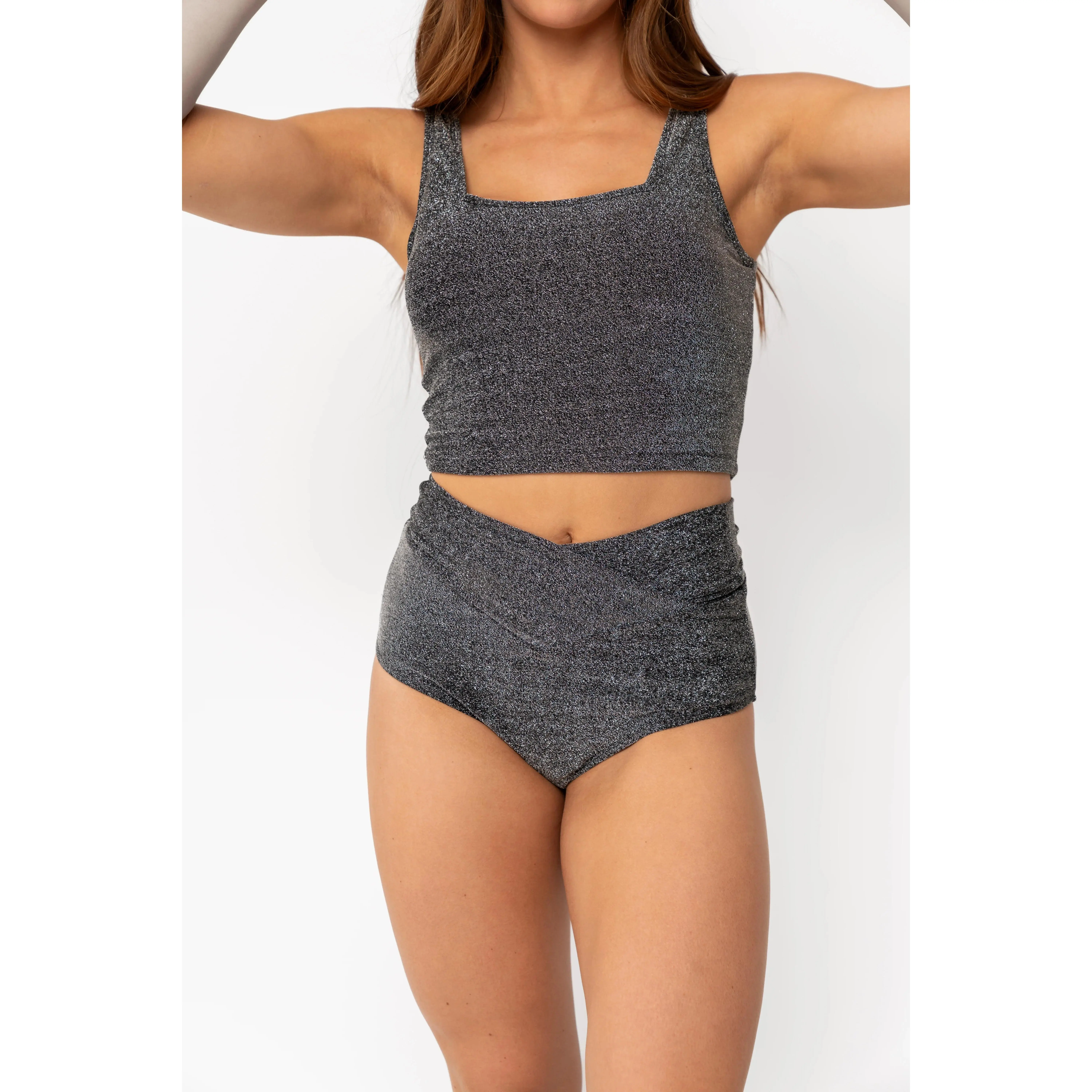 Vacationer Bottom | Black Shimmer - Bottom Only Vacationer Bottom | Black Shimmer - Bottom Only