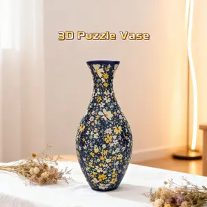 3D Puzzle Vase 160pcs 3D Puzzle Building Block Toy Christmas Gift Ideal for Puzzle Enthusiasts and Collectors