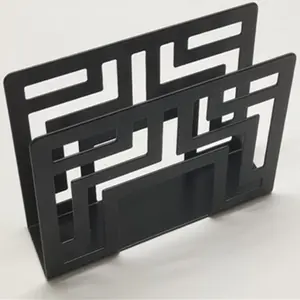 Stainless Steel Tissue Holder, Hollow Napkin Holder, Multifunctional Tissue Distributor, Vertical Kitchen Napkin Holder for Kitchen Dining Table