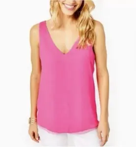 LILLY PULITZER Florin Reversible Tank Pink M/L  Sleeveless