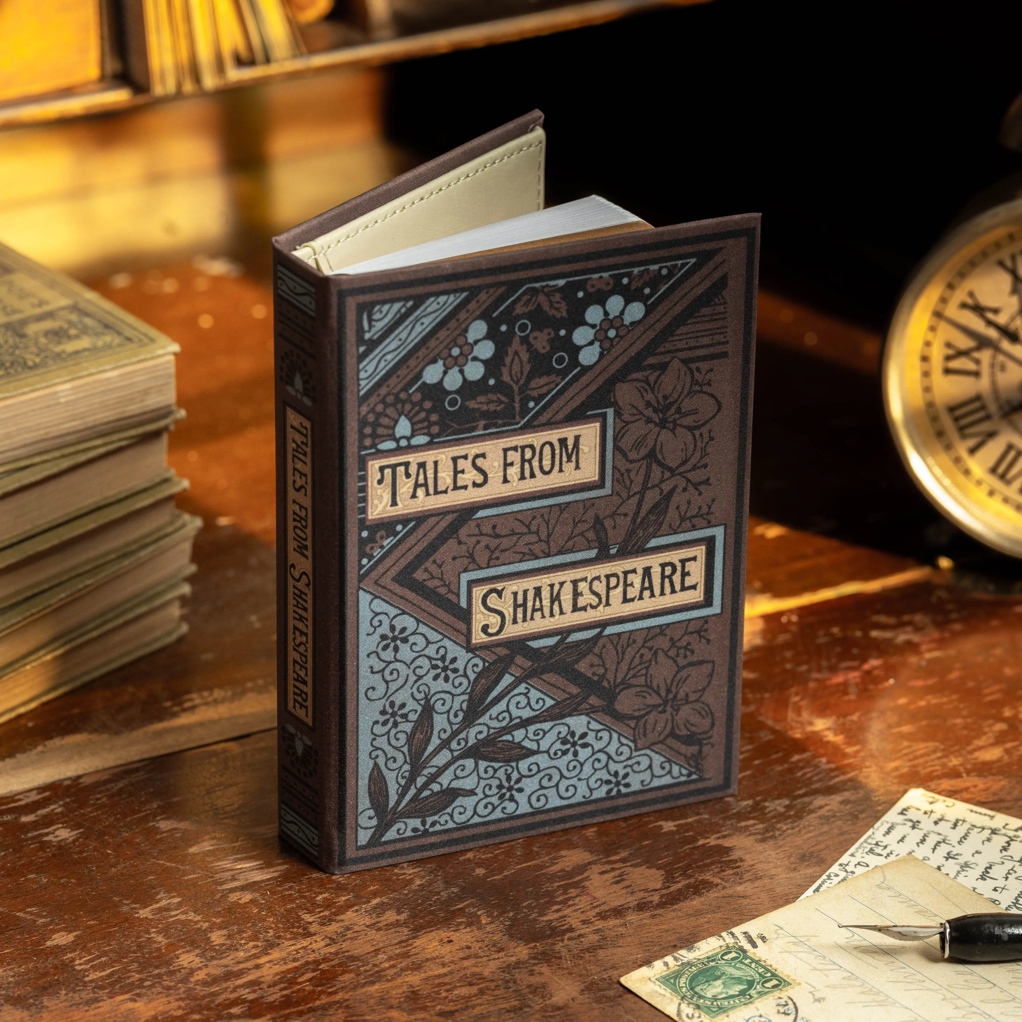 'Tales From Shakespeare' 1807 Passport Book Wallet, Includes Kraft Notebook & Ballpoint Pen