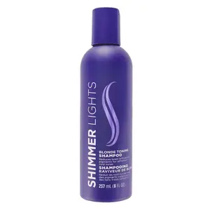 Professional Shimmer Lights Purple Shampoo fl.Oz|     Neutralizes Brass & Yellow Tones For Blonde Silver Gray Highlighted Hair