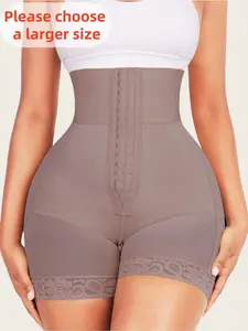 1 Count Women's Solid High Waist Shaping Shaperwear Bottoms, Fajas, Butt Lifter, Hip Lifting Shaping, Tummy Control Shapewear Shorts, Colombian Shapewear, Suitable For Training Or Sports