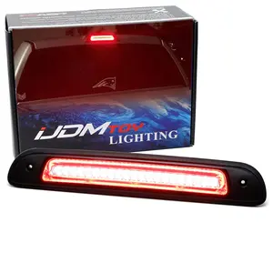 iJDMTOY Blackout Smoked Lens Race Car Style Strobe/Flash LED High Mount Third Brake/Clearance Light Assembly For 2000-2006 Toyota Tundra (Gen1)