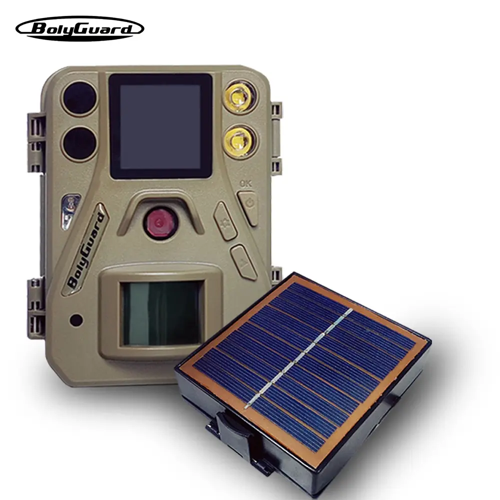 BolyGuard SG520-DB Trail Camera: 4K/37MP Dual Flash (Black IR & White LED), Optional Solar Panel. 940nm No-Glow Wildlife Game Camera for Farm, Woodland, Outdoor, Garden & Backyard Security