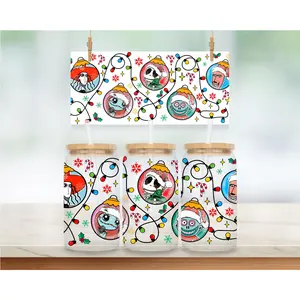 Nightmare, Ornament Lights - 16 oz. UV DTF Cup Wrap