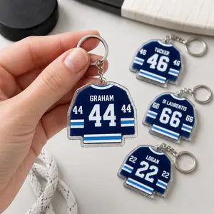 4 Ops (NOT COMBO 4) Off-Campus Lover Acrylic Keychain, Garrett Graham, Dean Di Laurentis, John Tucker, John Logan, Hockey Jersey  Bag Charm