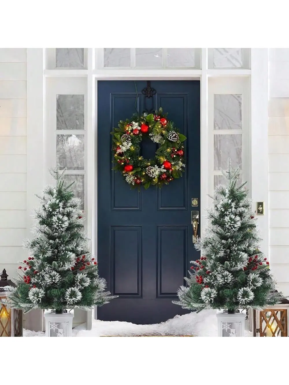 【Christmas Gift】3ft Artificial Christmas Tree With 70 LED Lights, Christmas Decoration Tree For Home, Office, Garden - Easy Assembly And Stylish Design