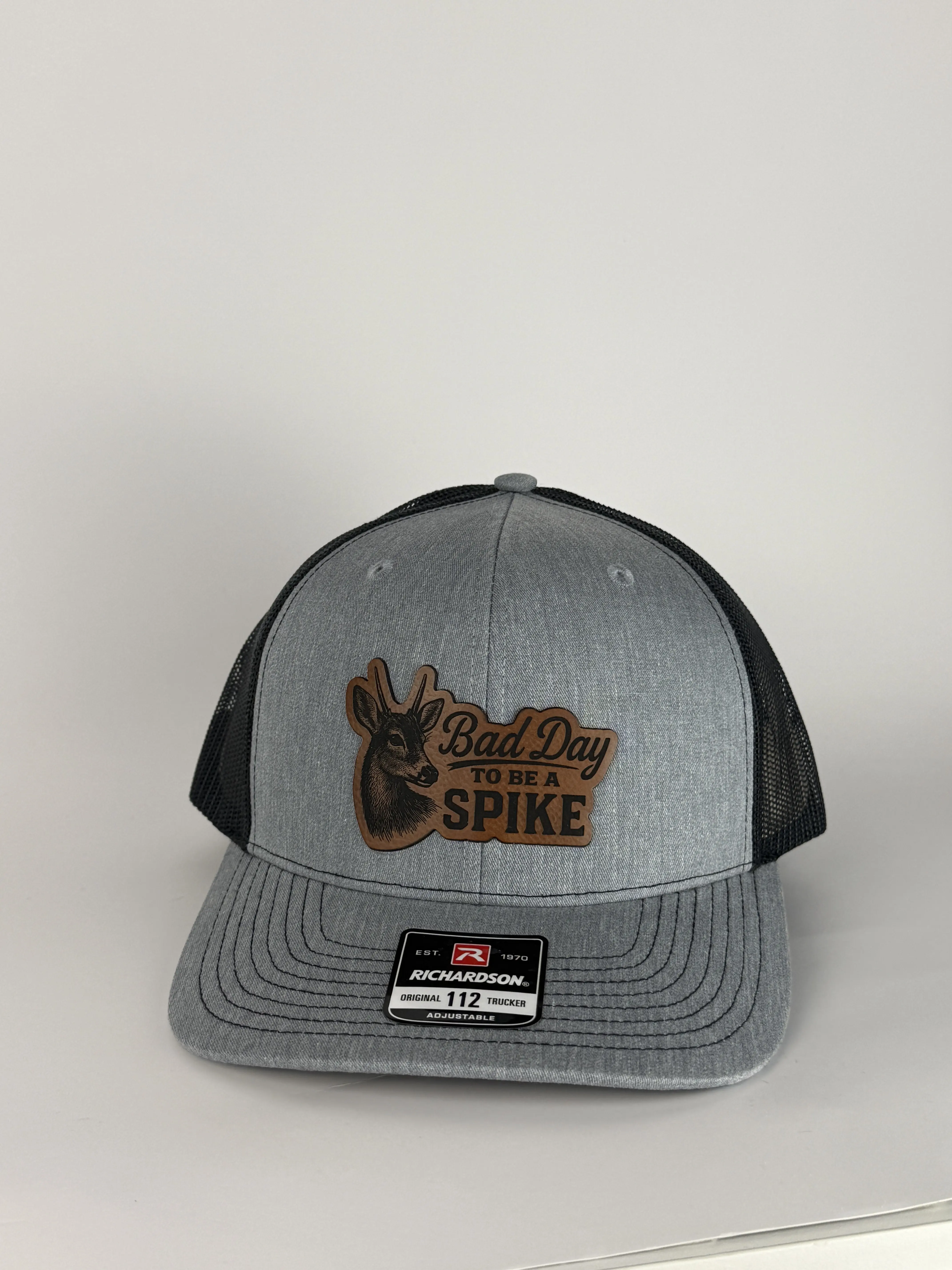 Richardson 112 Trucker Hat - Unisex Basic Casual Sports Cap with "Bad Day to Be a Spike" Graphic for Hunters