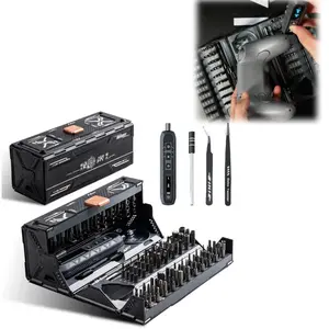 JAKEMY 180-in-1 Electric Screwdriver Set, Multifunctional 3-speed Torque Adjustment Screwdriver Set, Suitable for Phone/Notebook/Computer/Camera/Watch, Tool Box