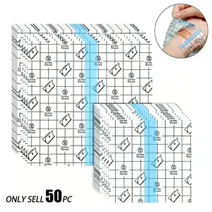 Clear Film Dressing, 50pcs Waterproof Disposable Adhesive Bandage, Stretch Large Waterproof Film Adhesive Bandages, Tape Supplies for Tattoo Aftercare Shower Protector