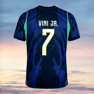 2026 New Home Yellow Away Blue No.10 Neymar No.11 Raphinha Short Sleeves Football Shirts