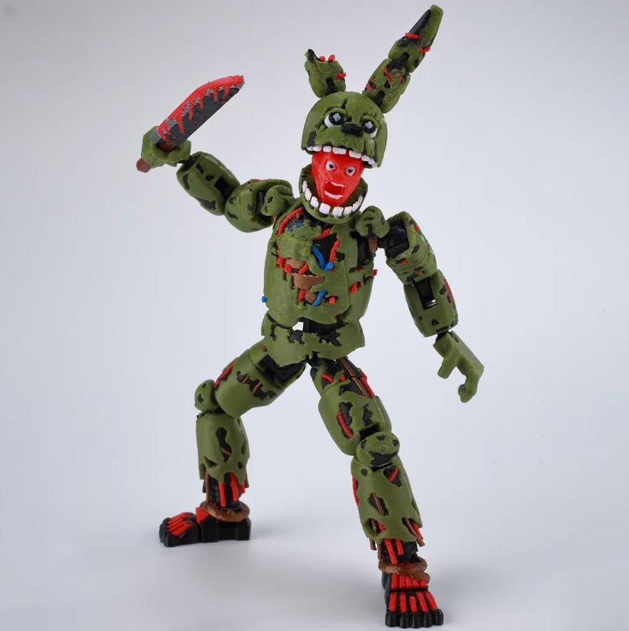 9L 3D-Printed FNAF Freddy Fazbear’s Pizza Springtrap Toys & Action Figures, Anime Models, Lucky13, Dummy13, Titan13 Ornaments & Gifts