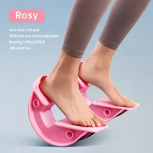 Professional Calf Stretcher & Foot Rocker Board - Durable ABS Multi-Function Pedal for Balance, Flexibility, Muscle Massage & Yoga (Pink, Blue)