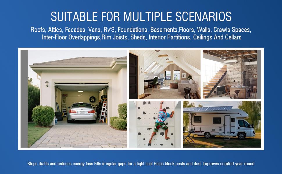 Spray Foam Insulation Kit 40 Sq.Ft,High Density Closed CellPolyurethane Wide Spray Foam Kit for Reduced EnergyBills,Easy DIY Use for Walls, Ceilings, Attics and Garage Doors