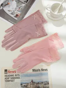 Women's Summer Sun Protection Gloves, Breathable Touchscreen Compatible, One-Piece Set, Ideal for Outdoor Activities