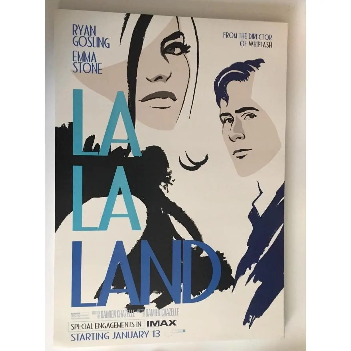 LA LA LAND 17"x24" D/S Original Promo Movie Poster IMAX Ryan Gosling Emma Stone